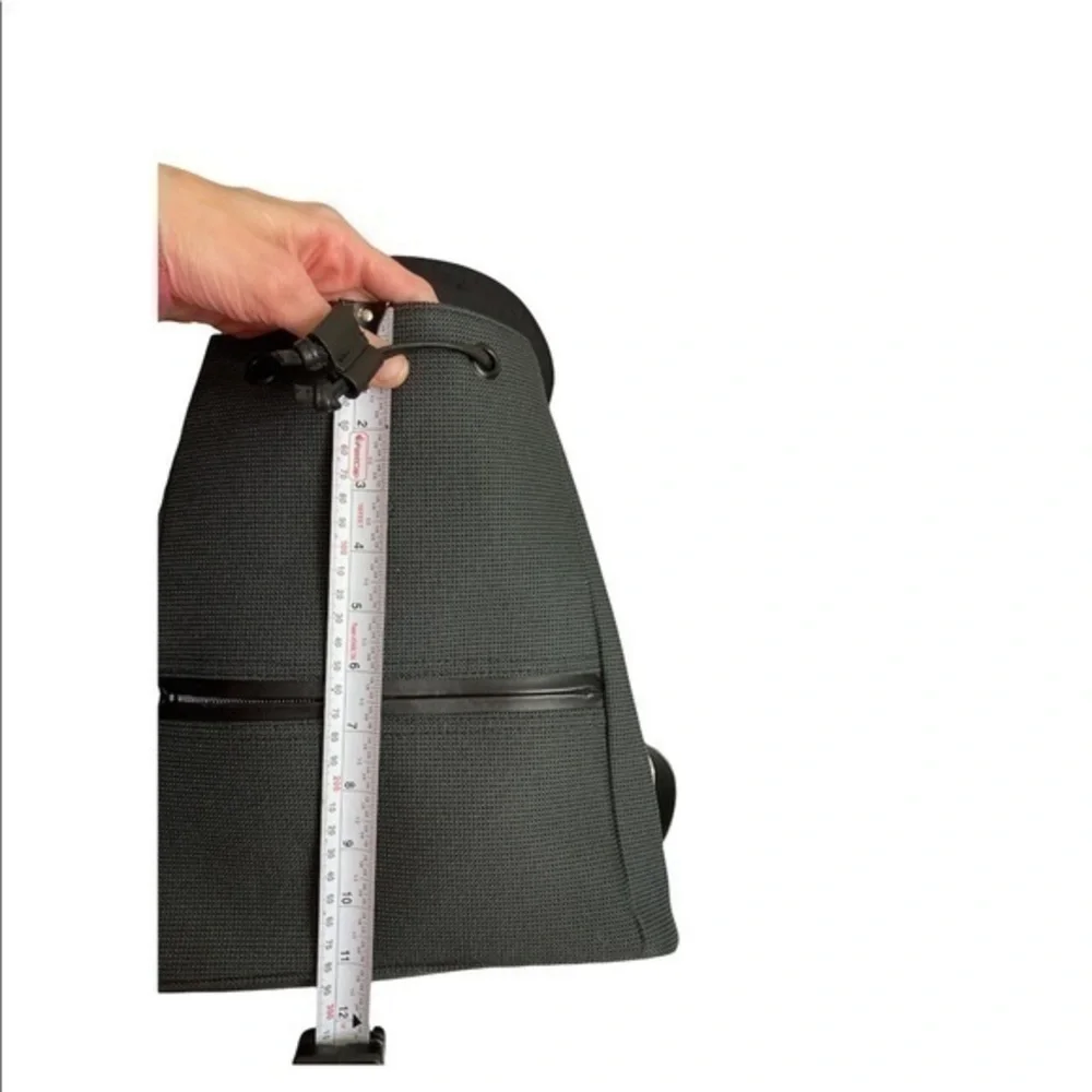 L.L. bean black and gray mini backpack